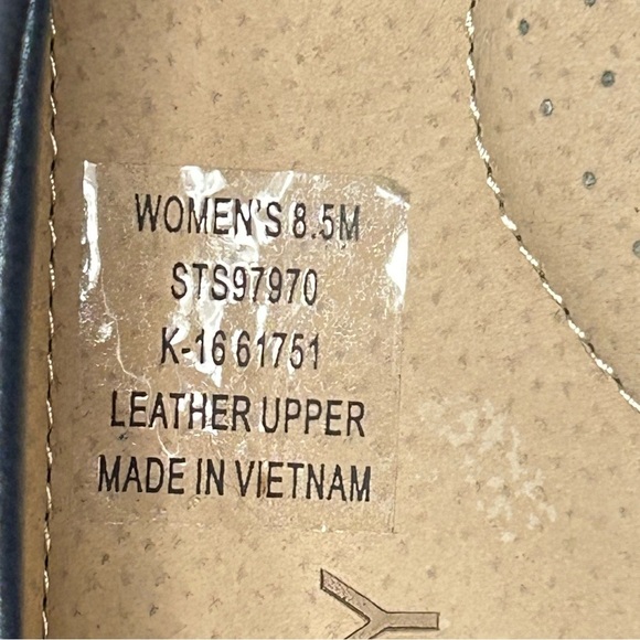 Sperry Womens Blue Perforated Leather SlipOn Casual Loafer Boat DeckShoes SZ 8.5 - Picture 10 of 10